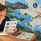 Sudbury resident comparing verified family-doctor routes on a Northern Ontario map